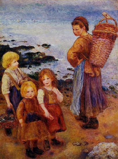 Pierre-Auguste Renoir Les pecheuses de moules a Berneval oil painting image